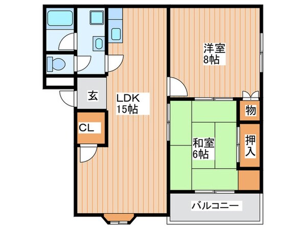 メゾンシャリオＢの物件間取画像